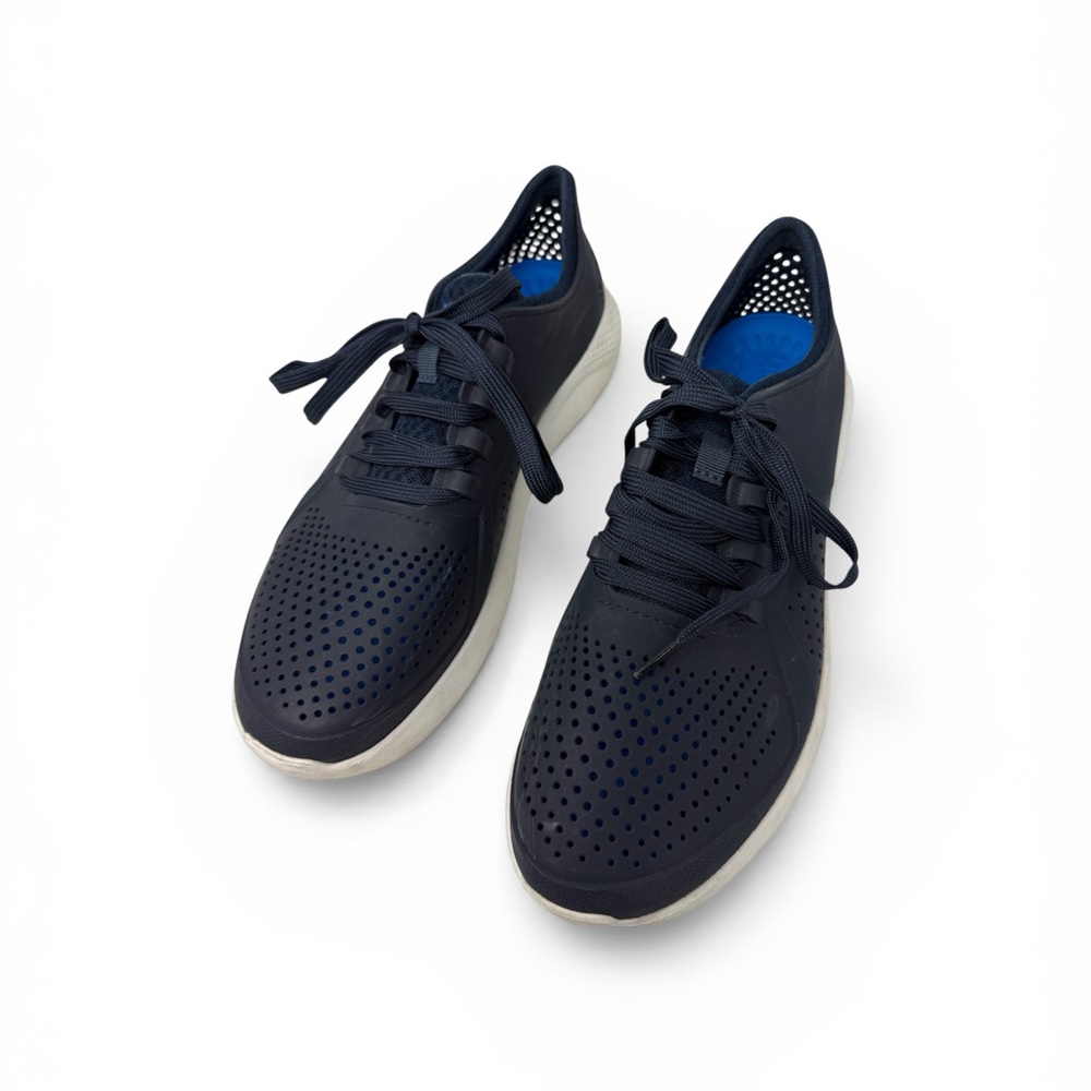 CROCS literide pacer navy Mens Size 11 lace up sneaker lightweight casual shoes